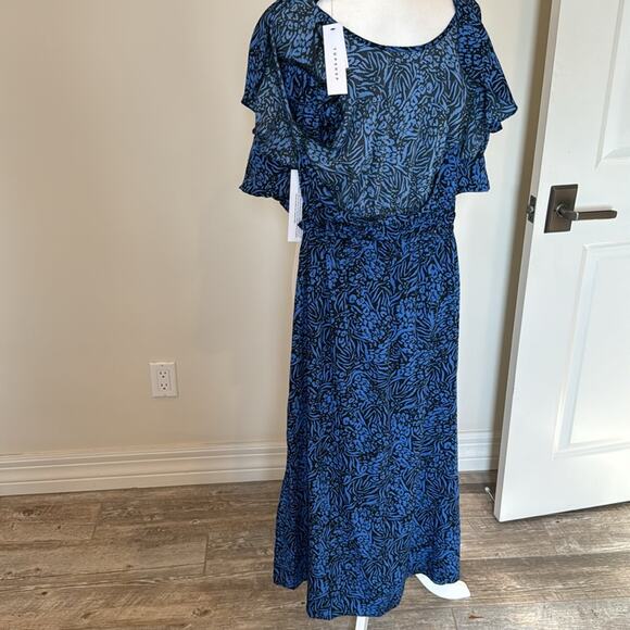 NWT Topshop Blue Backless Dress - Size 2 - Picture 4 of 7